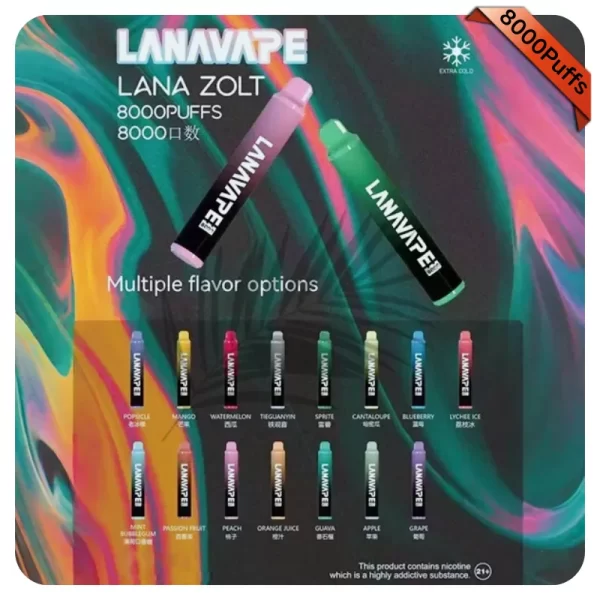 LANA ZOLT 8000 Puffs 一次性電子煙