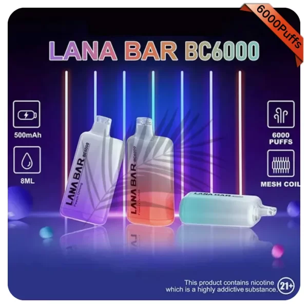 Lana Bar BC 6000 Puffs 拋棄式電子煙