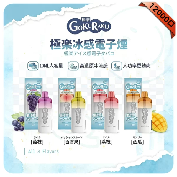 極楽一次性 12000 Puffs